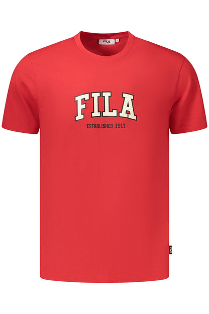 FILA MEN'S SHORT-SLEEVED T-SHIRT, RED