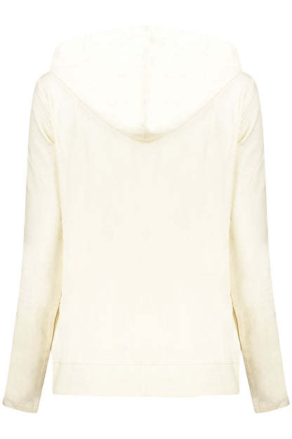 FREDDY WOMEN'S WHITE ZIP-UP SWEATSHIRT