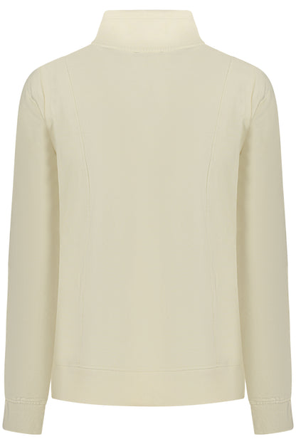FREDDY WOMEN'S WHITE ZIP-UP SWEATSHIRT