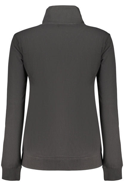 FREDDY WOMEN'S BLACK ZIP-UP SWEATSHIRT