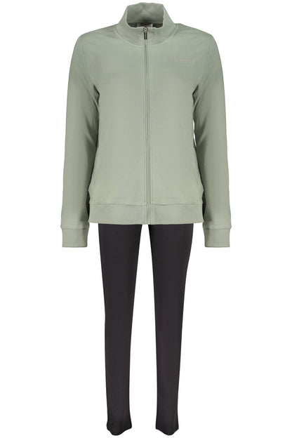 FREDDY WOMEN'S GREEN ZIP-UP SWEATSHIRT