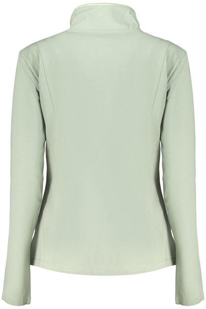 FREDDY WOMEN'S GREEN ZIP-UP SWEATSHIRT