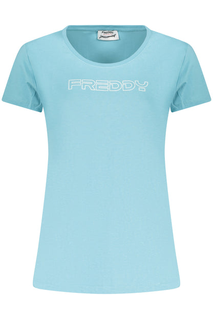 FREDDY WOMEN'S SHORT-SLEEVED T-SHIRT, BLUE