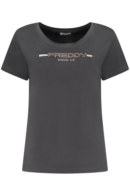 FREDDY WOMEN'S SHORT-SLEEVE T-SHIRT BLACK