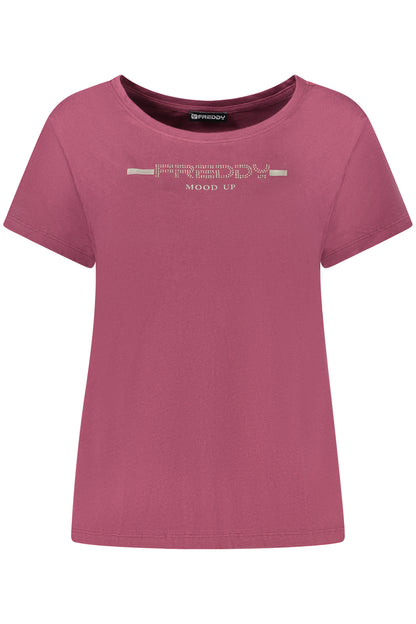 FREDDY WOMEN'S PURPLE SHORT-SLEEVE T-SHIRT