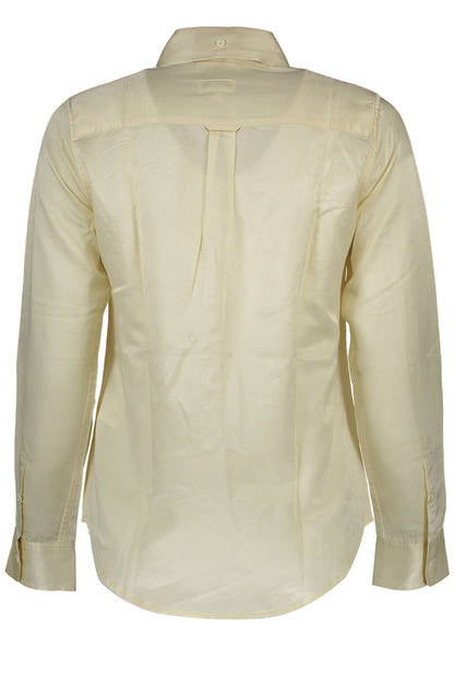 GANT WOMEN'S LONG SLEEVE BEIGE SHIRT