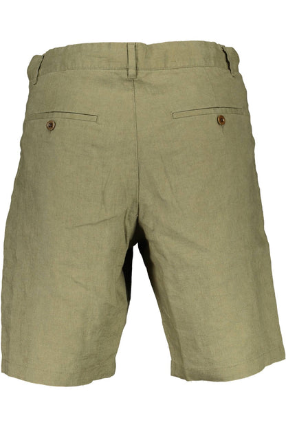 GANT GREEN MEN'S BERMUDA TROUSERS
