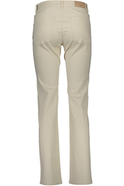GANT WOMEN'S BEIGE TROUSERS