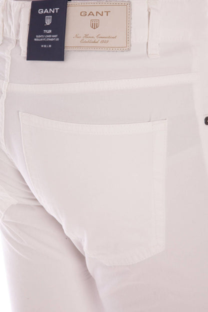 GANT MEN'S WHITE TROUSERS