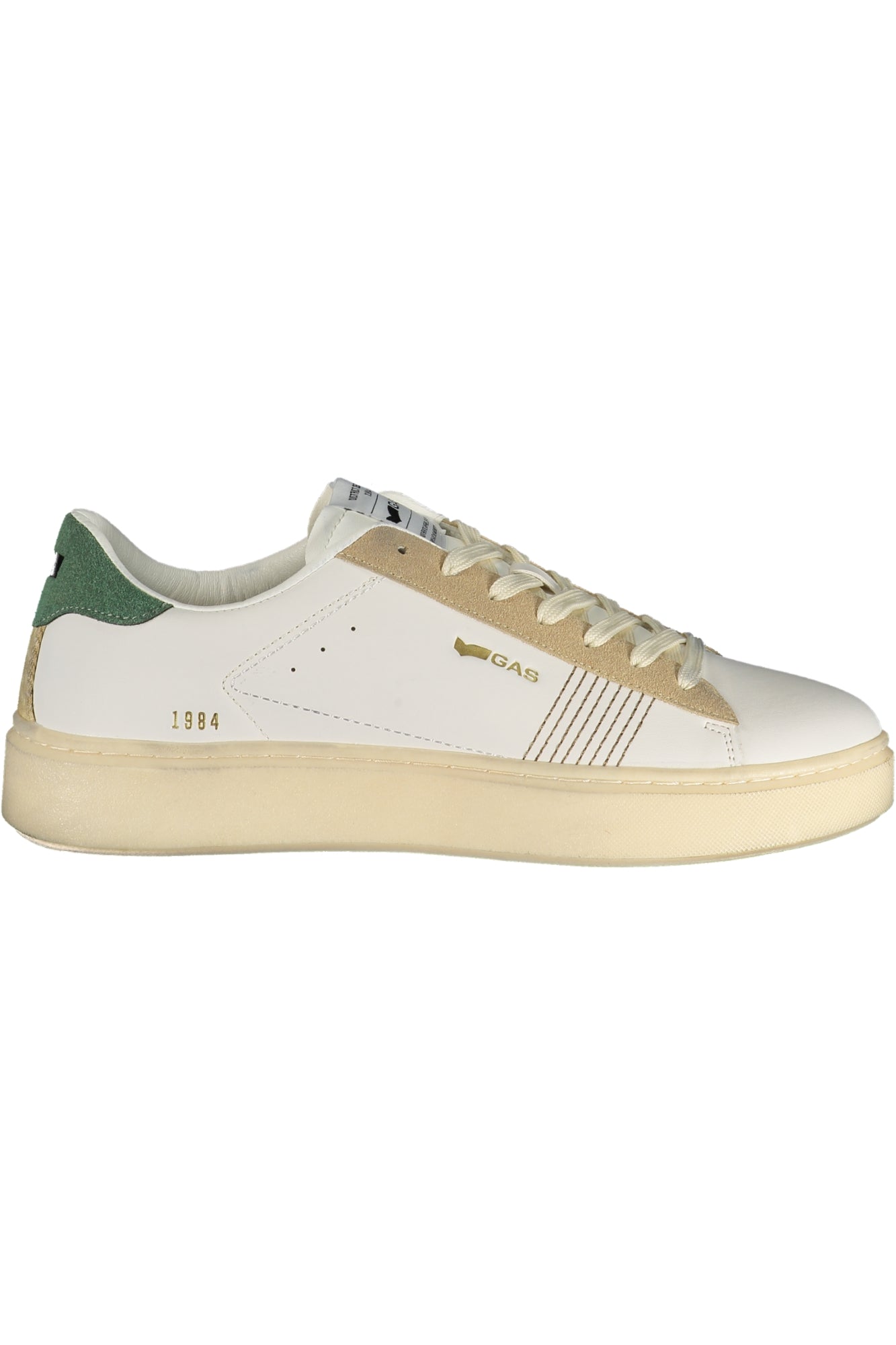 GAS MEN'S WHITE SPORTS FOOTWEAR