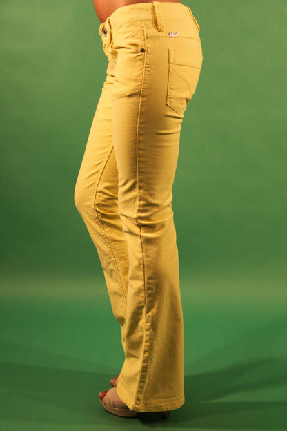 GAUDÌ YELLOW WOMEN'S TROUSERS