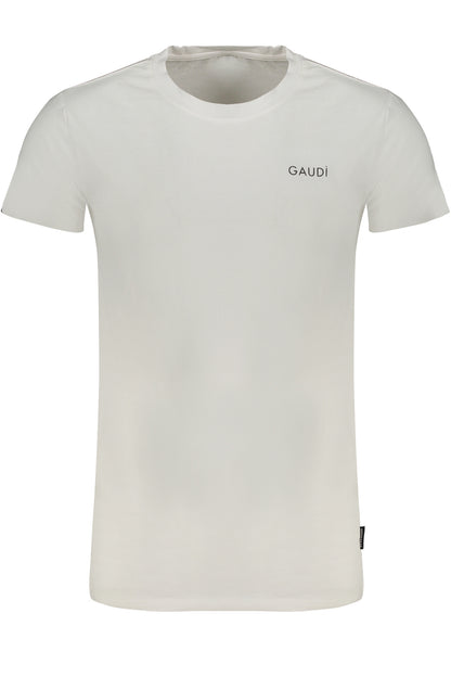 GAUDÌ MEN'S WHITE SHORT SLEEVE T-SHIRT