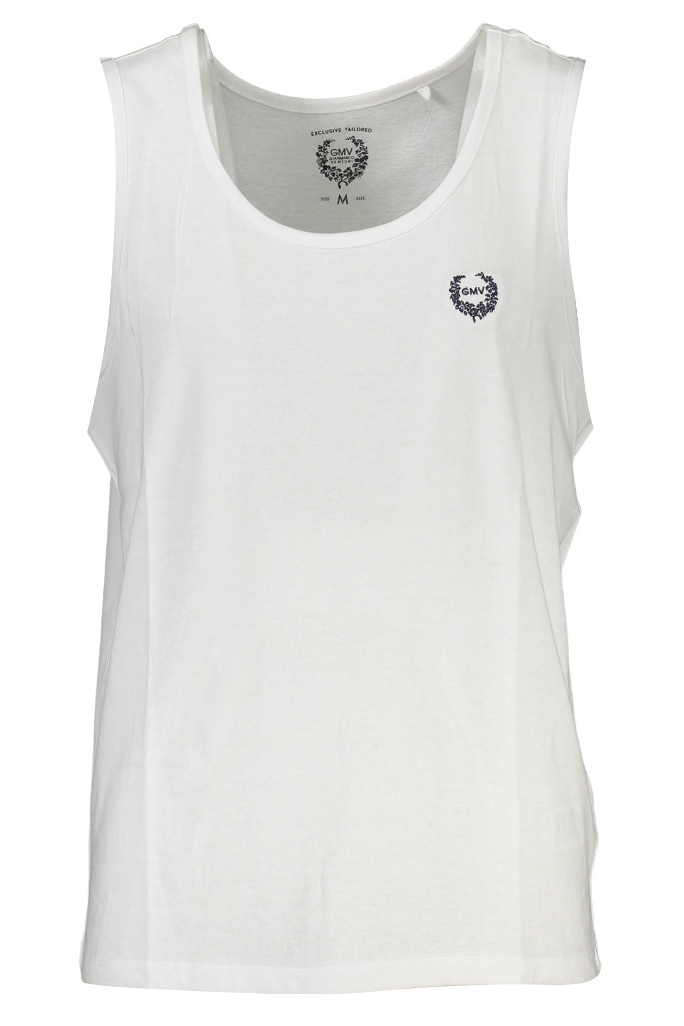 GIAN MARCO VENTURI MEN'S WHITE TANK TOP