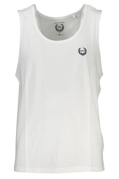 GIAN MARCO VENTURI MEN'S WHITE TANK TOP