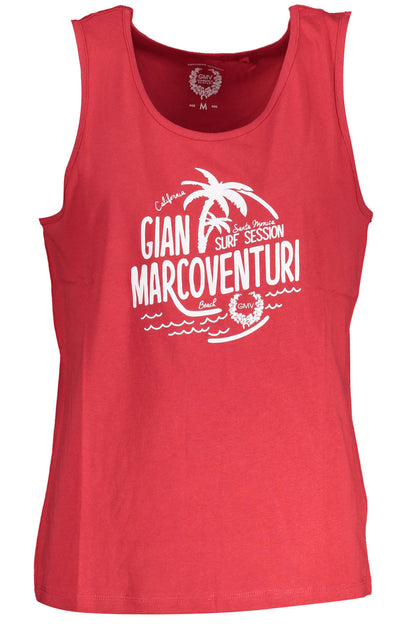 GIAN MARCO VENTURI MEN'S RED TANK TOP