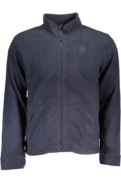GIAN MARCO VENTURI MEN'S BLUE ZIP SWEATSHIRT