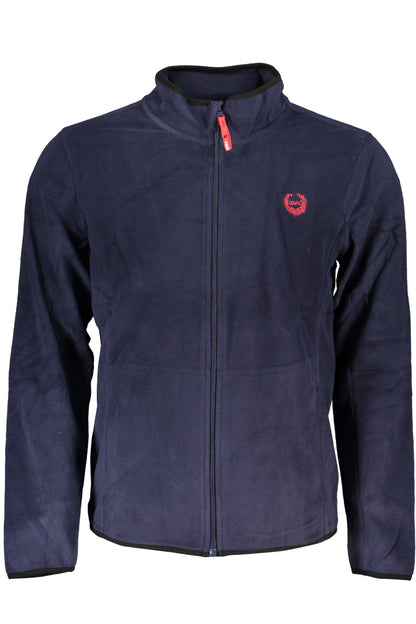 GIAN MARCO VENTURI MEN'S BLUE ZIP SWEATSHIRT