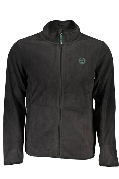 GIAN MARCO VENTURI MEN'S BLACK ZIP SWEATSHIRT