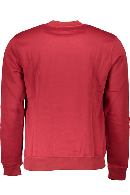 GIAN MARCO VENTURI MEN'S RED ZIP-OUT SWEATSHIRT