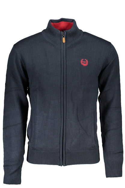 GIAN MARCO VENTURI MEN'S BLUE SWEATER