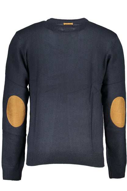GIAN MARCO VENTURI MEN'S BLUE SWEATER
