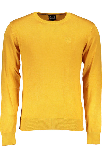 GIAN MARCO VENTURI MEN'S YELLOW SWEATER