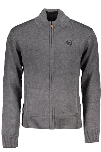 GIAN MARCO VENTURI MEN'S GRAY SWEATER