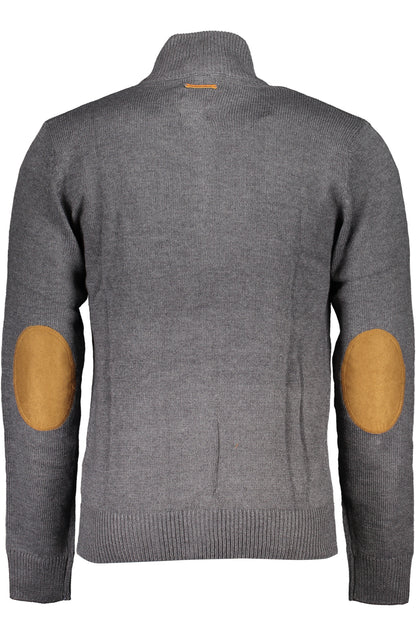 GIAN MARCO VENTURI MEN'S GRAY SWEATER