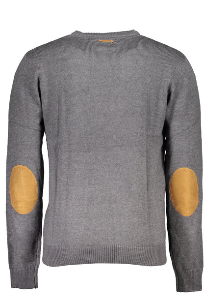 GIAN MARCO VENTURI MEN'S GRAY SWEATER