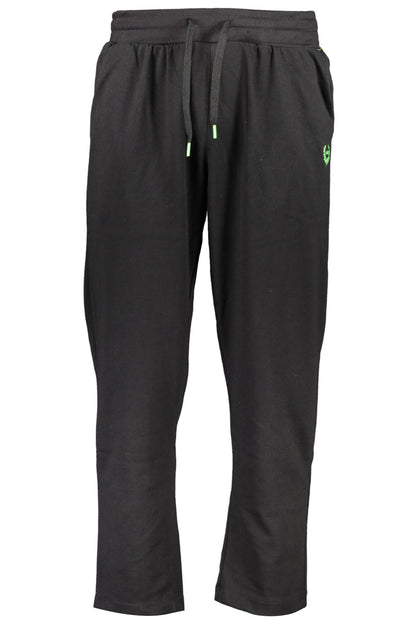 GIAN MARCO VENTURI BLACK MEN'S PANTS