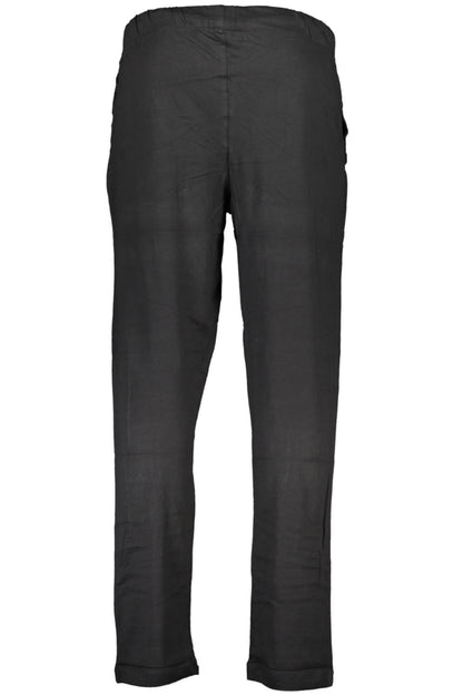 GIAN MARCO VENTURI BLACK MEN'S PANTS