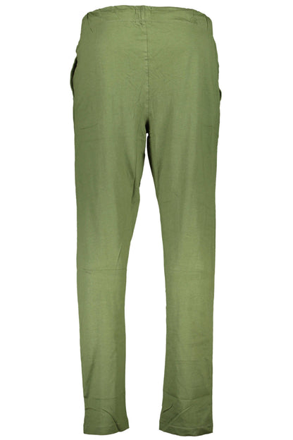 GIAN MARCO VENTURI MEN'S GREEN TROUSERS