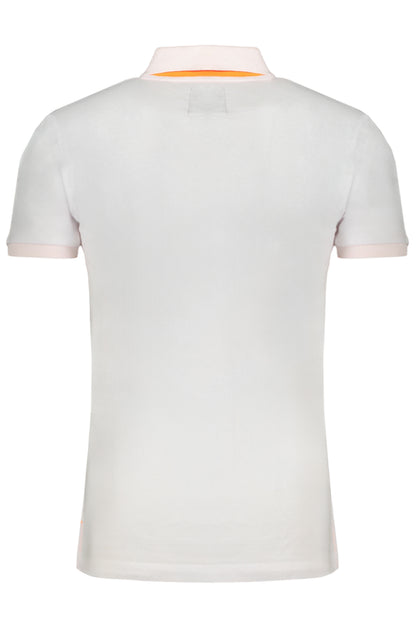 GIAN MARCO VENTURI MEN'S WHITE SHORT SLEEVED POLO SHIRT