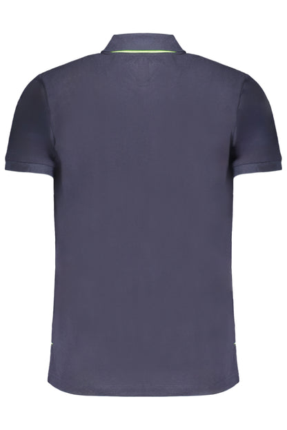 GIAN MARCO VENTURI MEN'S SHORT SLEEVED POLO SHIRT BLUE