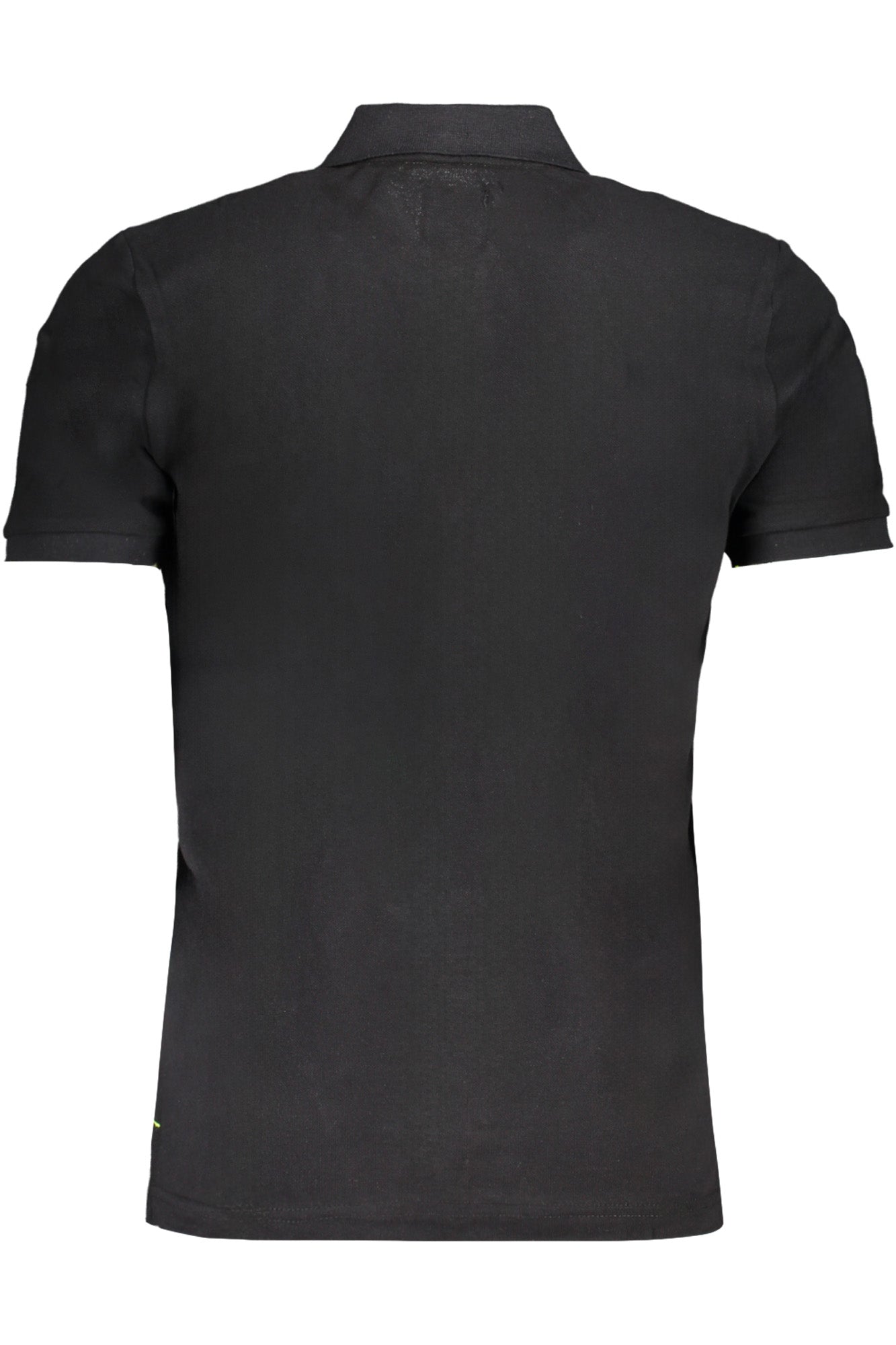 GIAN MARCO VENTURI MEN'S BLACK SHORT SLEEVED POLO SHIRT