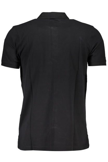 GIAN MARCO VENTURI MEN'S SHORT SLEEVE POLO BLACK