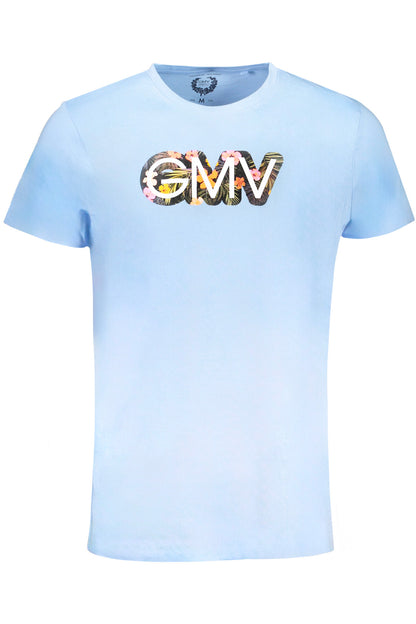 GIAN MARCO VENTURI MEN'S SHORT SLEEVED T-SHIRT BLUE