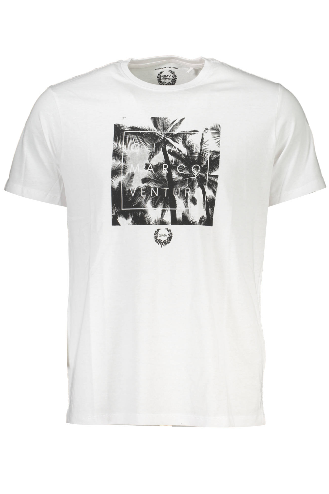 GIAN MARCO VENTURI MEN'S SHORT SLEEVE T-SHIRT WHITE