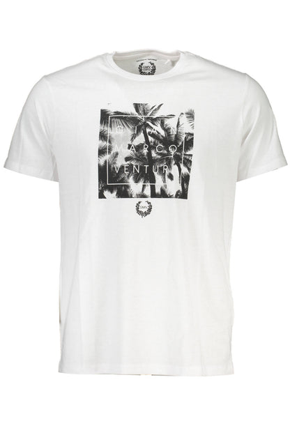 GIAN MARCO VENTURI MEN'S SHORT SLEEVE T-SHIRT WHITE