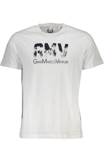 GIAN MARCO VENTURI MEN'S SHORT SLEEVE T-SHIRT WHITE