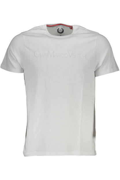 GIAN MARCO VENTURI MEN'S SHORT SLEEVE T-SHIRT WHITE