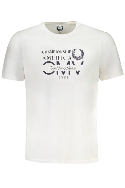 GIAN MARCO VENTURI MEN'S SHORT SLEEVED T-SHIRT WHITE