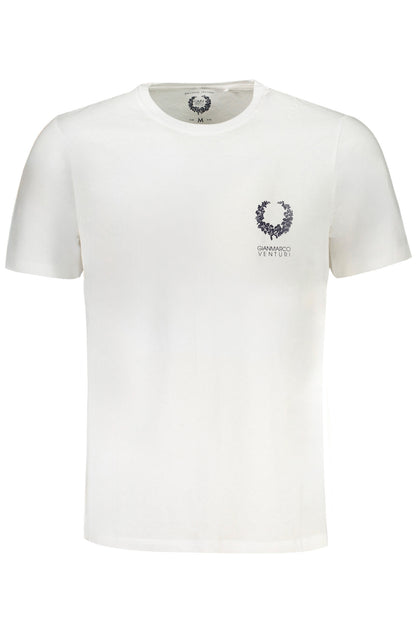 GIAN MARCO VENTURI MEN'S SHORT SLEEVED T-SHIRT WHITE