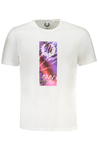 GIAN MARCO VENTURI MEN'S SHORT SLEEVED T-SHIRT WHITE