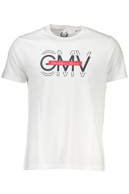 GIAN MARCO VENTURI MEN'S SHORT SLEEVE T-SHIRT WHITE