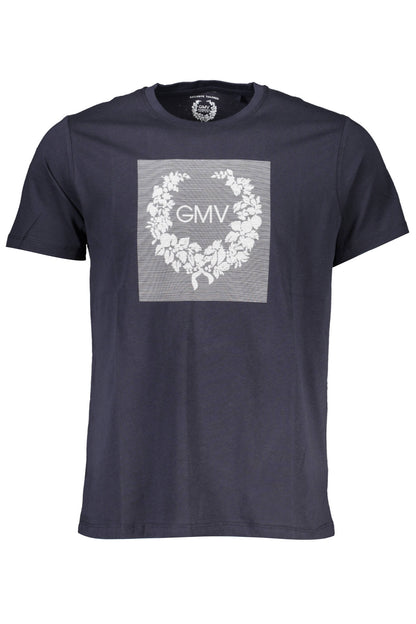 GIAN MARCO VENTURI MEN'S SHORT SLEEVED T-SHIRT BLUE