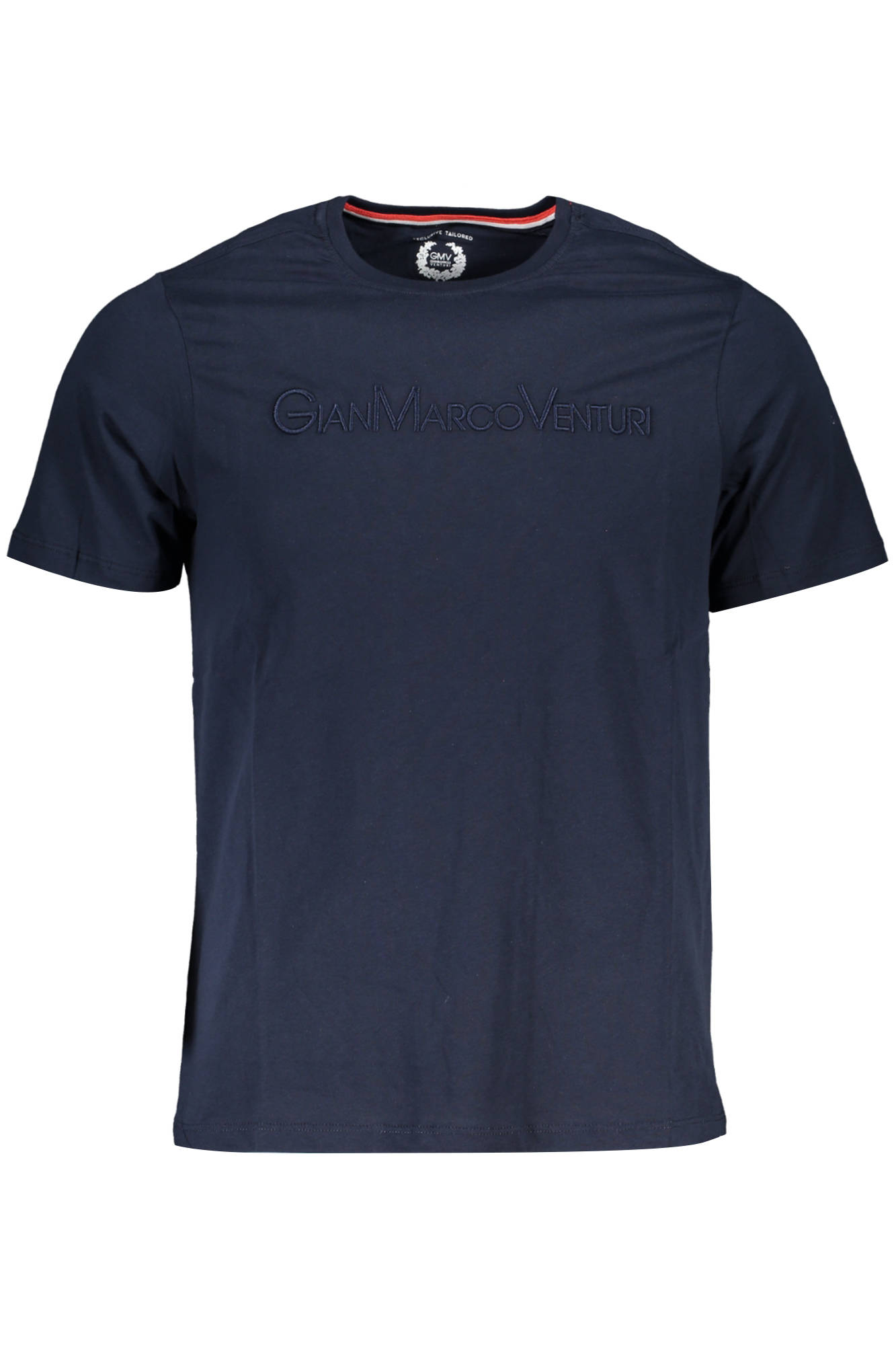 GIAN MARCO VENTURI MEN'S SHORT SLEEVE T-SHIRT BLUE