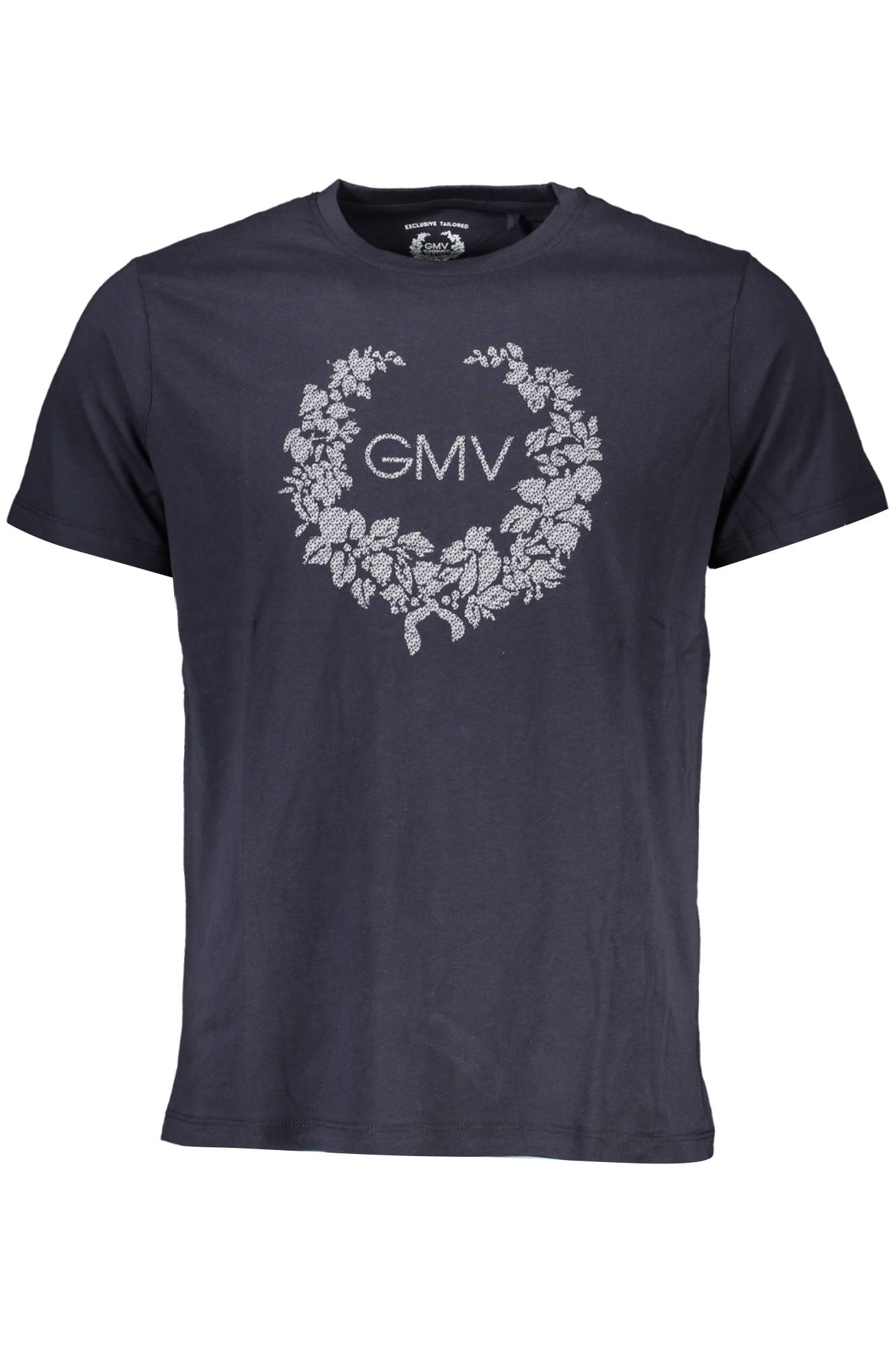 GIAN MARCO VENTURI MEN'S SHORT SLEEVED T-SHIRT BLUE