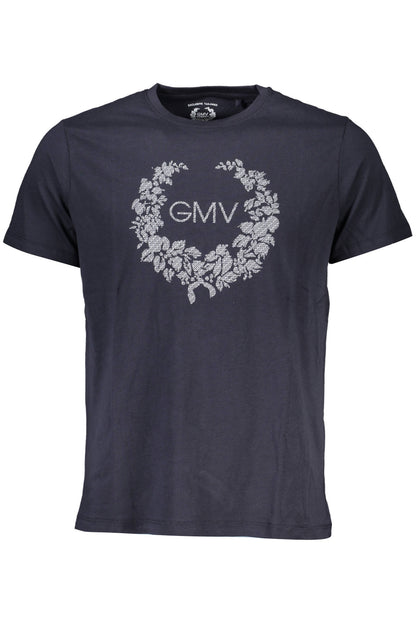 GIAN MARCO VENTURI MEN'S SHORT SLEEVED T-SHIRT BLUE