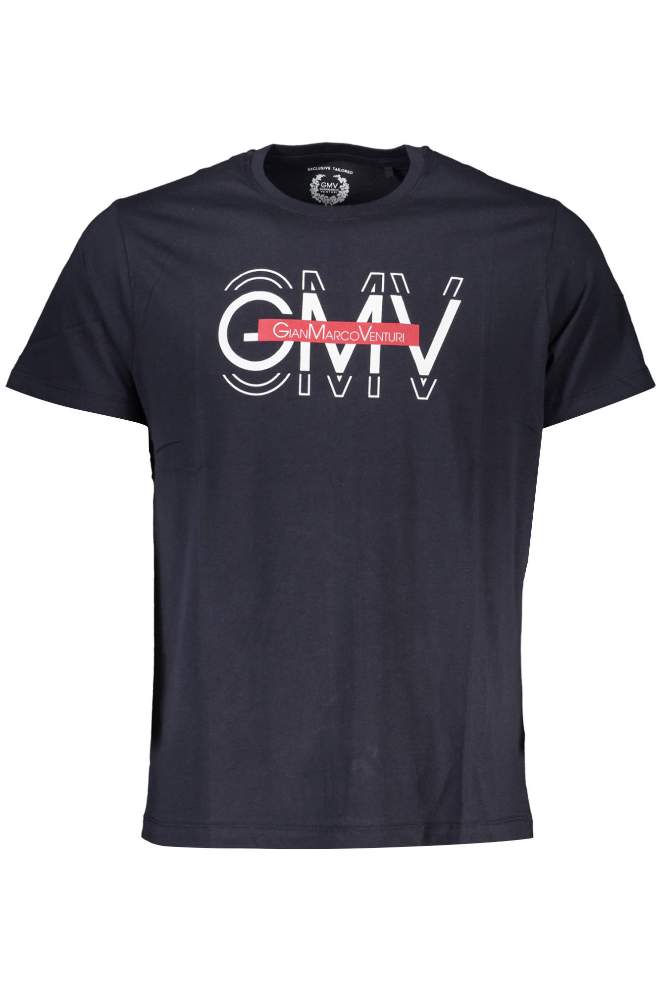 GIAN MARCO VENTURI MEN'S SHORT SLEEVE T-SHIRT BLUE